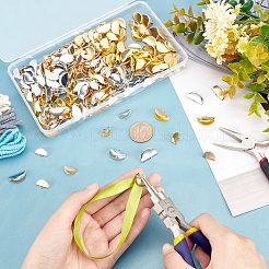 350Pcs Iron Folding Crimp Ends&nbsp;IFIN-SC0001-35
