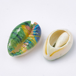 Printed Cowrie Shell Beads&nbsp;SHEL-S274-27
