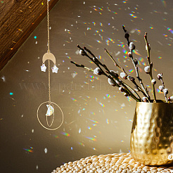 Glass Rhinestone Pendant Decoration&nbsp;HJEW-PH01748