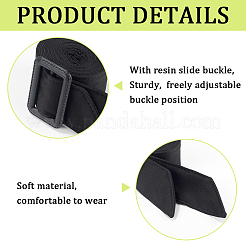 2Pcs Tie a Knot Polyester Waist Belt with Plastic Buckle&nbsp;AJEW-GF0014-53B