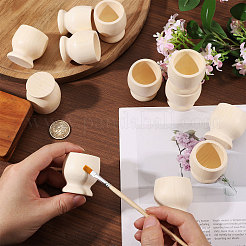 12Pcs Unfinished Wood Cup&nbsp;WOOD-CA0001-87A