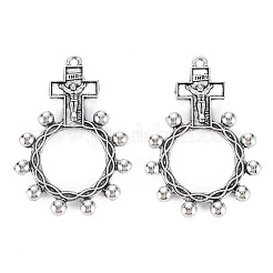 Tibetan Style Alloy Pendants&nbsp;X-TIBEP-4331-AS-RS