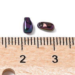 70gミユキビーズ5個  日本製シードビーズ  ティアドロップ  カラフル  5.5x3x3mm  穴：1mm&nbsp;GLAA-V001-02A