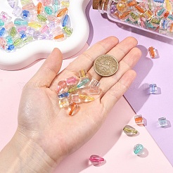 240Pcs 4 Styles Transparent Acrylic Beads&nbsp;TACR-YW0003-47