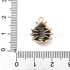 合金エナメルチャーム  ゴールドカラー  てんとう虫  16x13x5mm  穴：1.5mm&nbsp;LS-ENAM-F156-04G-03