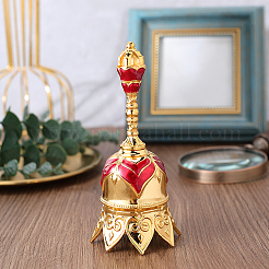 1Pc Alloy Enamel Hand Call Bell Displcy Decorations&nbsp;AJEW-GF0012-22