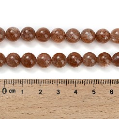 Natural Sunstone Beads Strands&nbsp;G-L631-A04-8mm