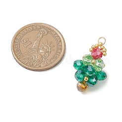 Glass Christmas Tree Pendants&nbsp;PALLOY-MZ00976-01