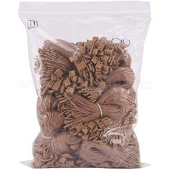 ジュートより糸  シールタグ付き  プラスチックハングタグファスナー  バリーウッド  180x1mm&nbsp;OCOR-PH0003-41