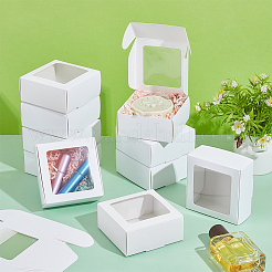 Foldable Creative Kraft Paper Mailer Boxes with Visible Window&nbsp;CON-WH0113-08B-03