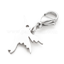 Non-Tarnish 201 Stainless Steel Bird Pendant Decorations&nbsp;HJEW-JM00652-01