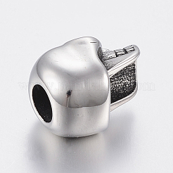 304 Stainless Steel European Beads&nbsp;STAS-H440-01AS