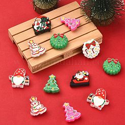 16Pcs 8 Style Christmas Silicone Beads&nbsp;SIL-SZ0001-08