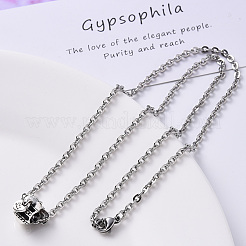 Non-Tarnish 304 Stainless Steel Cable Chain Necklace&nbsp;NJEW-S420-004P