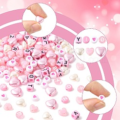 DIY Heart Letter Beads Findings Kit&nbsp;DIY-FS0009-98