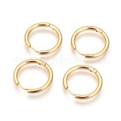 Ion Plating(IP) 304 Stainless Steel Hoop Earrings&nbsp;EJEW-P177-G-19