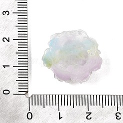 Two Tone Opaque Resin & Glitter Powder Cabochons&nbsp;RE-CBA7537-04A