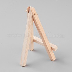 折りたたみ木製イーゼルスケッチパッドのセッティング  子供たちが教育玩具を学ぶ  長方形  ホワイト  9x7x1.1cm  12x7cm&nbsp;LS-DIY-WH0077-C02
