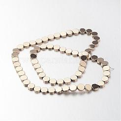 Electroplate Non-magnetic Synthetic Hematite Bead Strands&nbsp;G-F300-59-06
