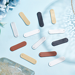 100Pcs 5 Colors PU Leather Label Tags&nbsp;PURS-WR0001-14