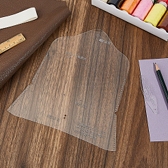 2Pcs DIY Leather Sunglasses Case Acrylic Template&nbsp;TOOL-FH0001-80