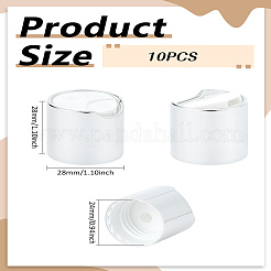 10Pcs Aluminized Plastic Press Caps&nbsp;AJEW-LP0004-28A