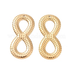 304ステンレスペンダント  無限大  ゴールドカラー  48x23.5x1mm  穴：1.5mm&nbsp;STAS-A061-11G