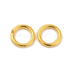 合金はんだ付けされた閉じた丸カン  ラウンド  ゴールドカラー  6x0.8mm  18ゲージ  内径：3.8mm&nbsp;KK-WH0052-05A-G
