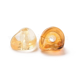 アクリルビーズ  天然石風  チップ  オレンジ  4.6x7x6mm  穴：1.5mm  約4200個/500g&nbsp;OACR-C013-09D