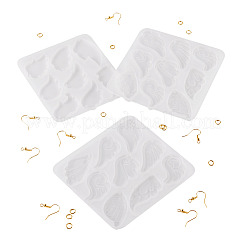 DIY Wing Silicone Pendant Molds & Brass Earring Making Kits&nbsp;DIY-TA0013-03
