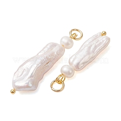 Natural Baroque Keshi Pearl Pendants&nbsp;PALLOY-JF05390