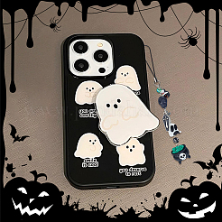 ハロウィンテーマのDIY携帯ストラップ作りキット  15個のペンダントを含む  41個のビーズ  携帯電話ストラップ6個とピン60個  ミックスカラー  25x20.5x9mm  穴：2mm&nbsp;DIY-SC0032-67