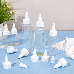 プラスチックツイストボトルキャップ  スクイズボトル交換用キャップ  のり調剤ボトル用  工芸品の修理と芸術  ホワイト  4.3x2.7cm  内径：24mm&nbsp;FIND-WH0139-750B