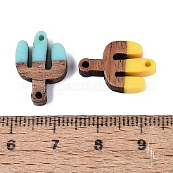 Cinco de Mayo Resin & Walnut Wood Connector Charms&nbsp;RESI-N053-37