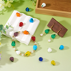 36Pcs 9 Colors Handmade Lampwork Beads&nbsp;LAMP-TA0002-18