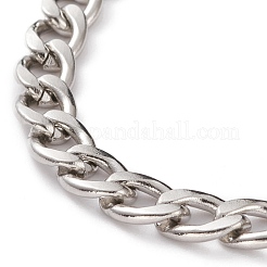 Tarnish Resistant Men's 304 Stainless Steel Cuban Chains Bracelets and Necklaces Jewelry Sets&nbsp;SJEW-JS01159