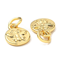 Brass Charms&nbsp;LS-ZIRC-E164-57G