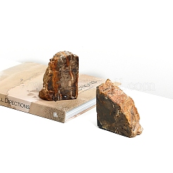 Natural Petrified Wood Decorative Bookends&nbsp;AJEW-H157-11