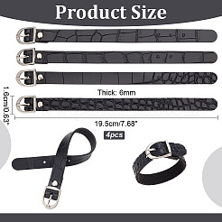 Flat PU Imitation Leather Cord Bracelets for Women Men&nbsp;BJEW-WH0020-70B