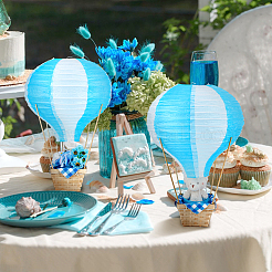 Paper & Iron Ball Lantern Party Decor&nbsp;AJEW-NB0009-45B
