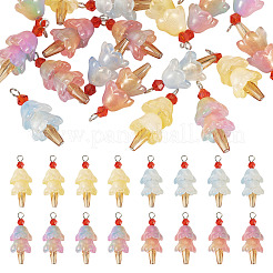 20Pcs 4 Styles Glass Ice Cream Pendants&nbsp;PALLOY-TAC0242-03