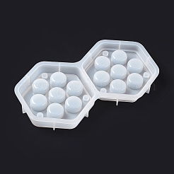DIY Hexagon Dice Storage Box Food-grade Silicone Molds&nbsp;LS-SIMO-D001-01
