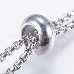 Tarnish Resistant Adjustable 304 Stainless Steel Bracelet Making&nbsp;X-STAS-G169-01P