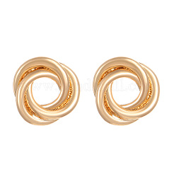 Alloy Twist Stud Earrings&nbsp;FS-WGB889B-01