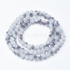 Electroplate Glass Beads Strands&nbsp;EGLA-A034-J8mm-F05
