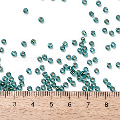 TOHOラウンドシードビーズ  日本製シードビーズ  （[12]kゴールドの裏地付きアクアマリン  756)  24mm  穴：8/0mm  約3個/1g&nbsp;X-SEED-TR08-0756