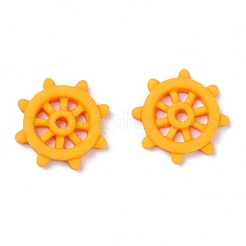 オペーク樹脂カボション  ネイビースタイル  舵  ミッドナイトブルー  22x5mm&nbsp;CRES-J045-01