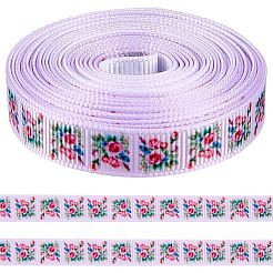 ポリエステルリボン  ギフトアクセサリー  花  3/8インチ（10mm）&nbsp;OCOR-WH20061-005