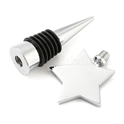 Alloy Wine Bottle Stopper Cabochon Settings&nbsp;AJEW-Z016-02C-P
