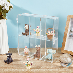 6 Grids Plastic Model Organizer Display Case&nbsp;AJEW-WH0472-76